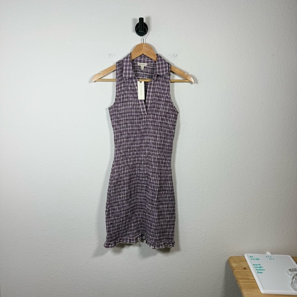 Abercrombie & Fitch Criss Cross Tailored Wide Leg Trousers in Tan Size 2 - Picture 11 of 11